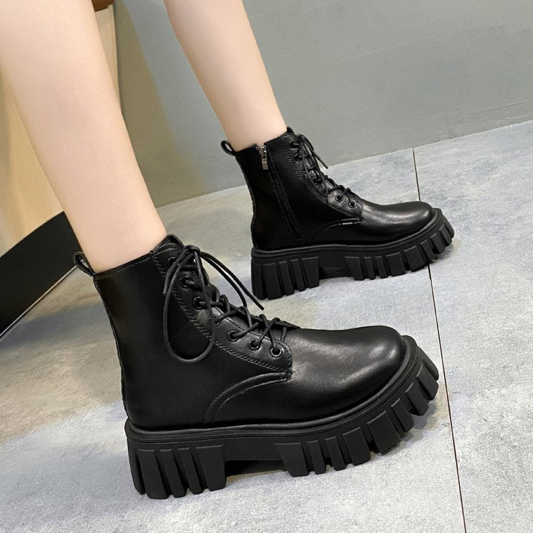Bottes Femme à Plateforme et Zip