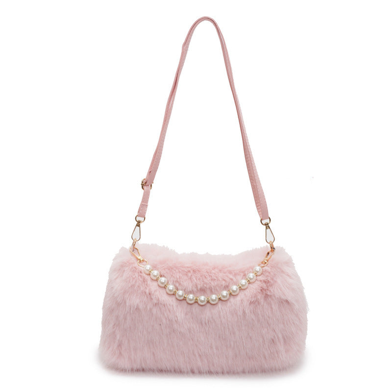 Sac Bandoulière Peluche Femme