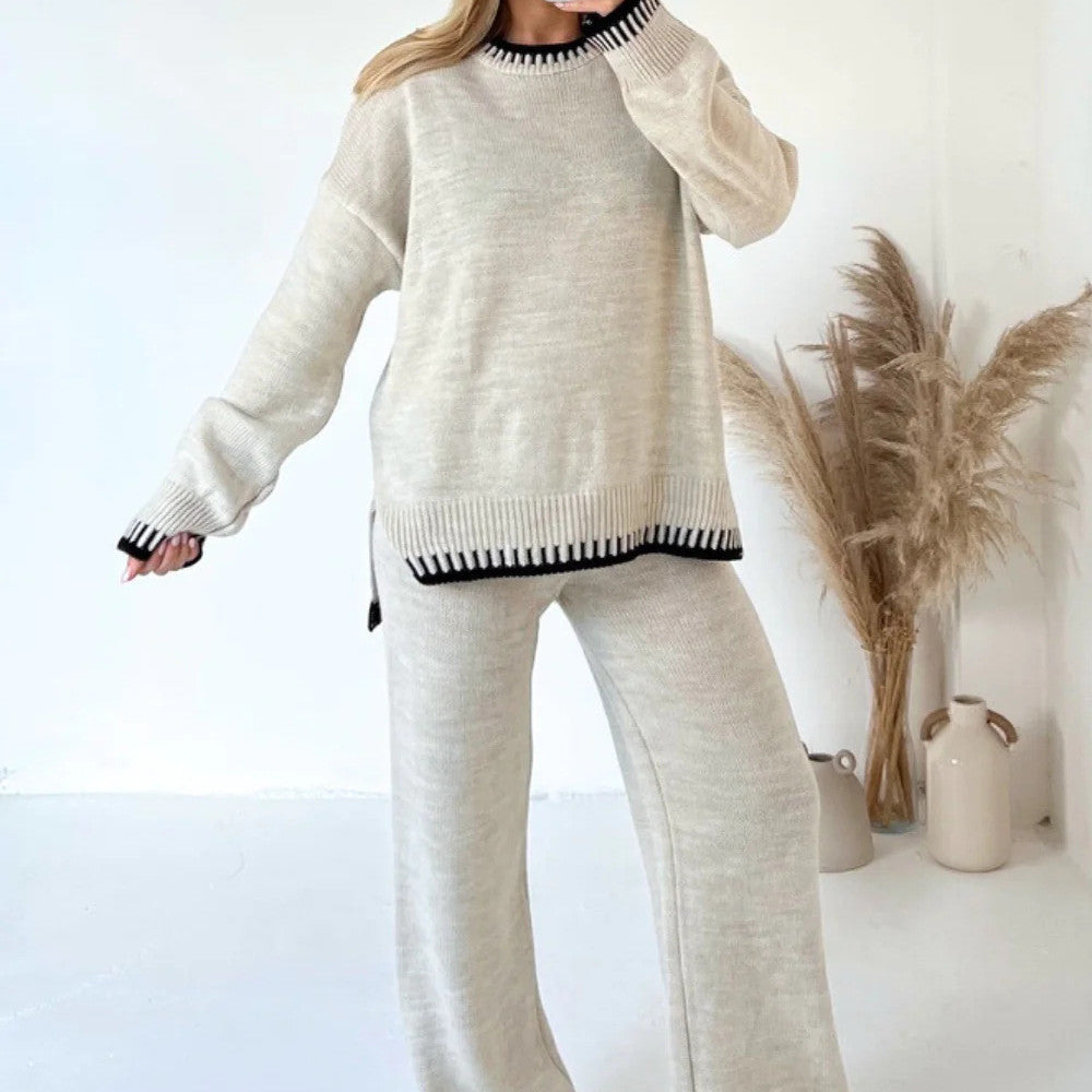 Ensemble tricoté élégant deux pièces