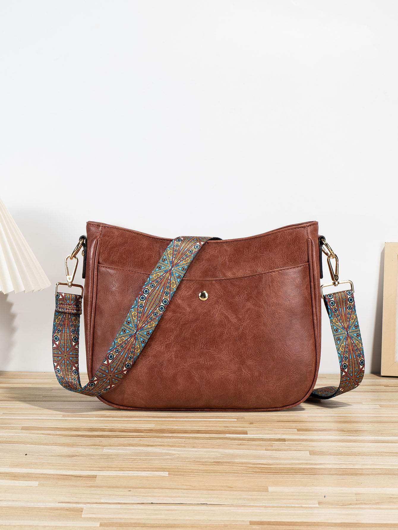 Sac à bandoulière rétro grande capacité