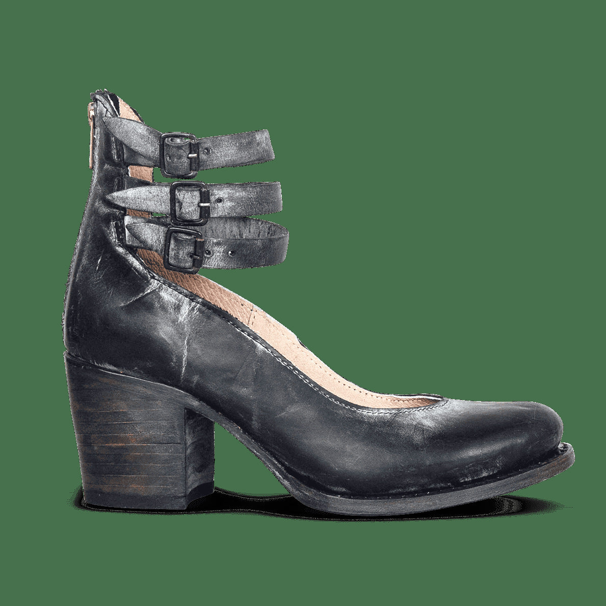 Escarpins femme à talons hauts, imprimé serpent et trois poches