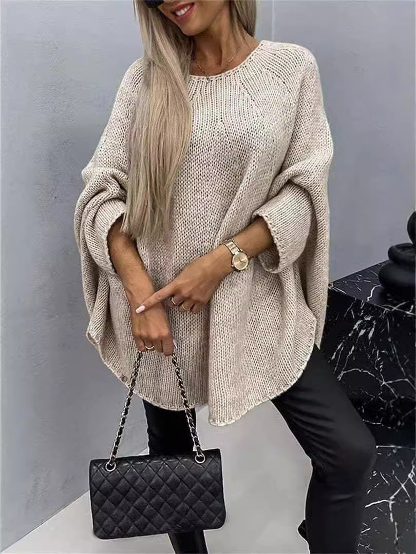 Pull Oversize Femme à Manches Chauve-Souris