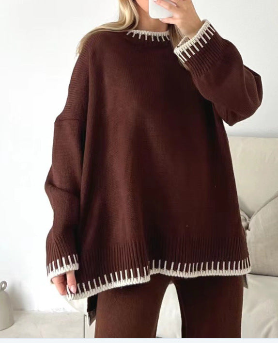 Ensemble tricoté élégant deux pièces