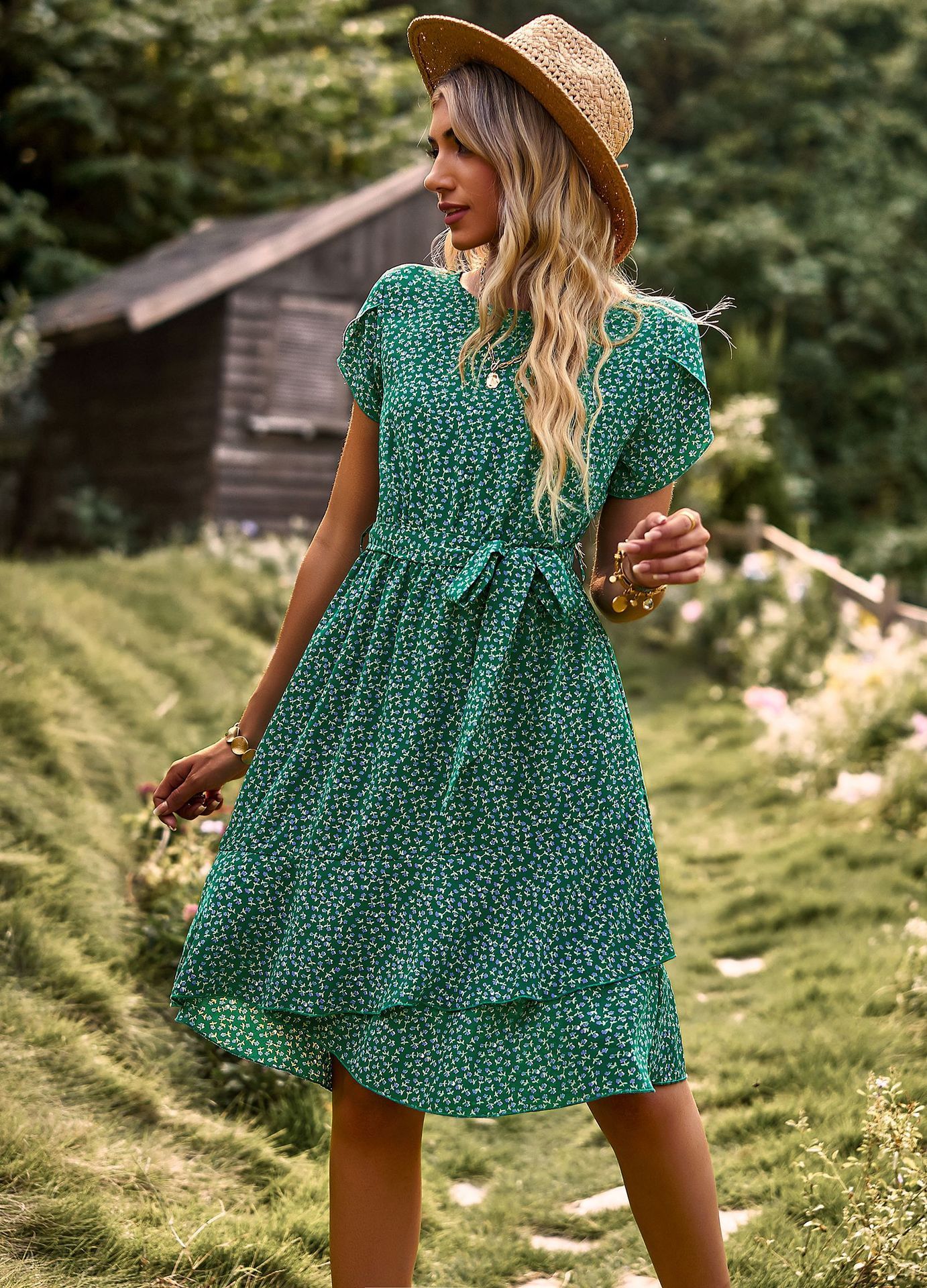 Robe fleurie confortable