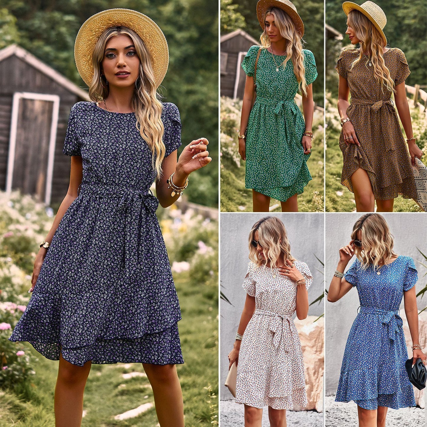 Robe fleurie confortable