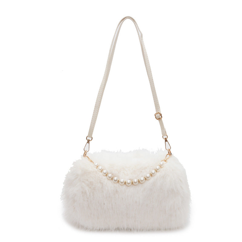 Sac Bandoulière Peluche Femme