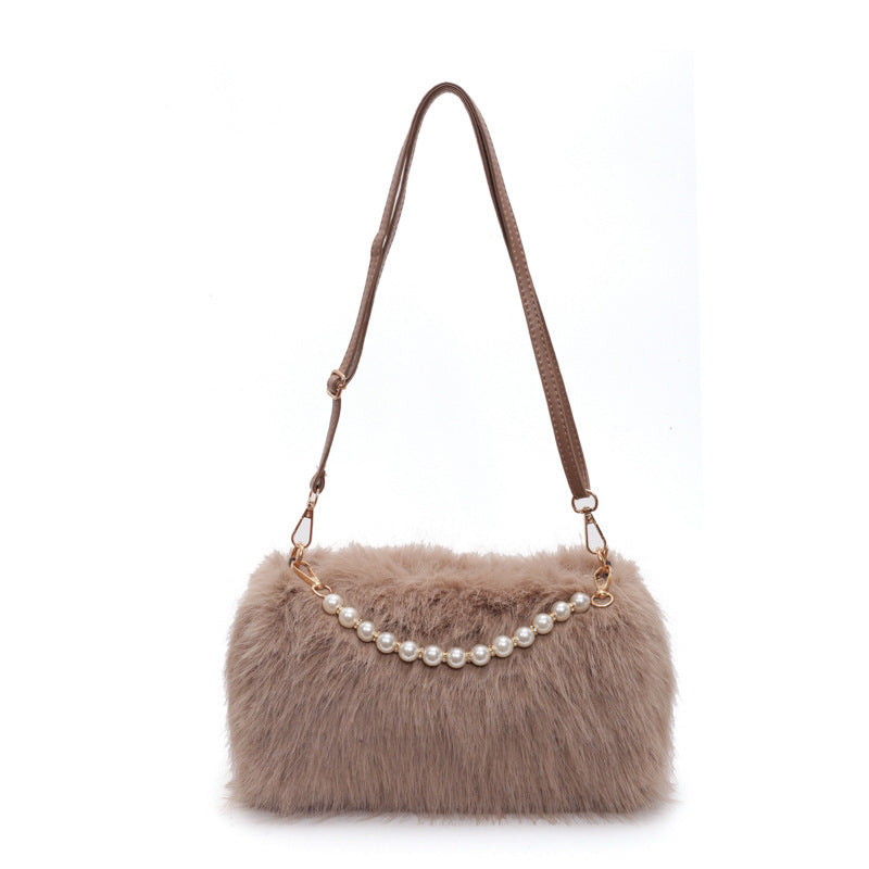 Sac Bandoulière Peluche Femme