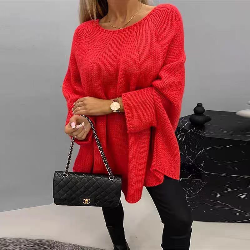 Pull Oversize Femme à Manches Chauve-Souris