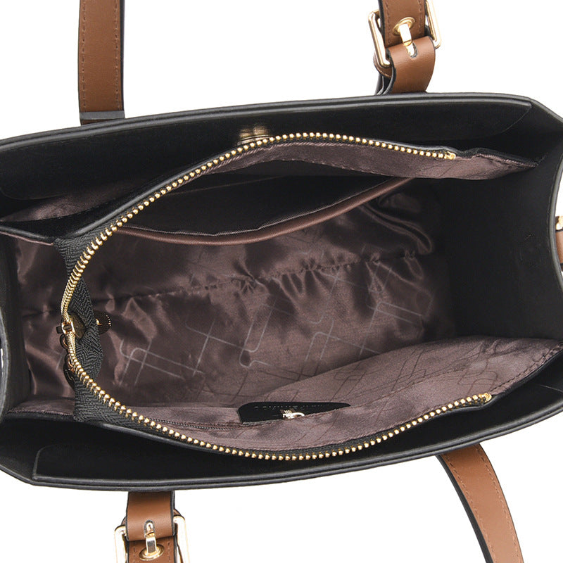 Sac de voyage élégant en cuir de vachette ciré à l'huile pour femme