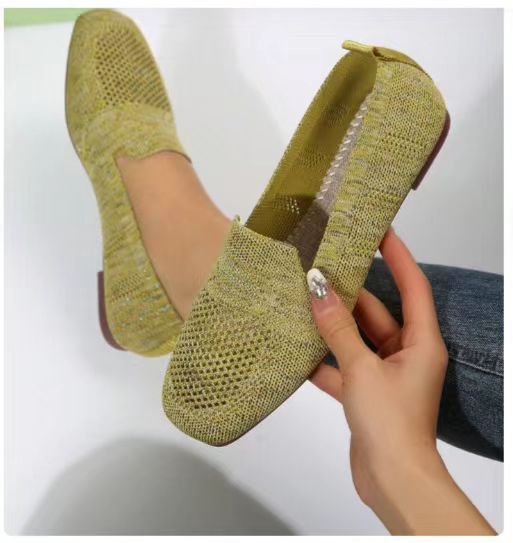 Baskets plates d'été pour femmes à bout rond