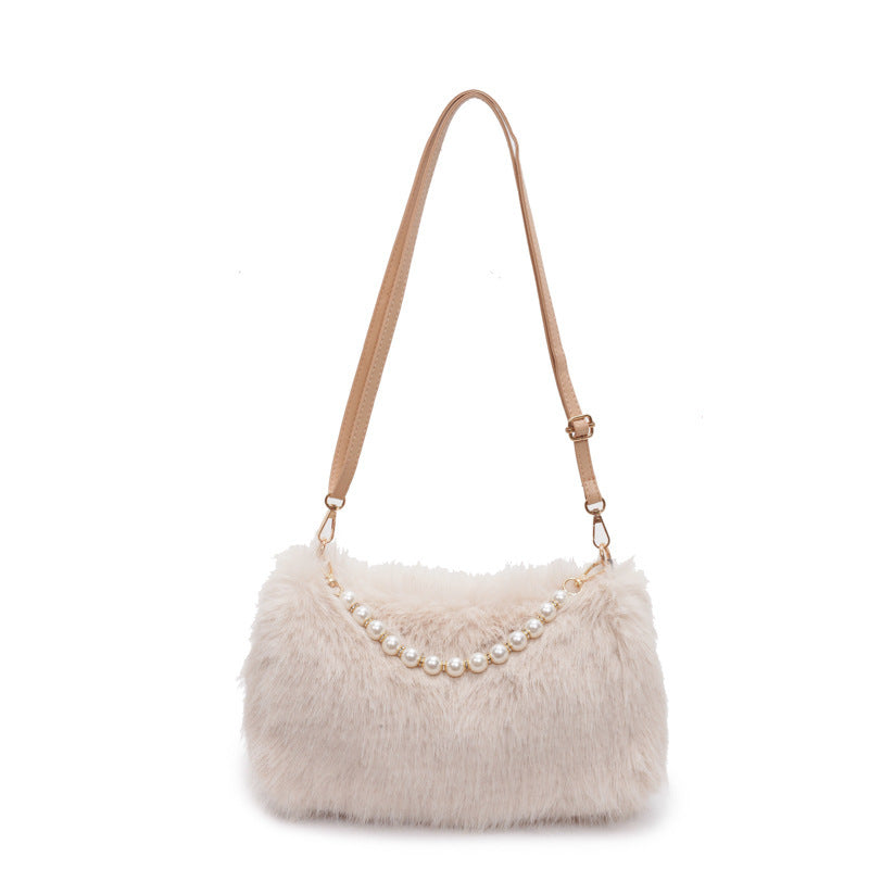 Sac Bandoulière Peluche Femme