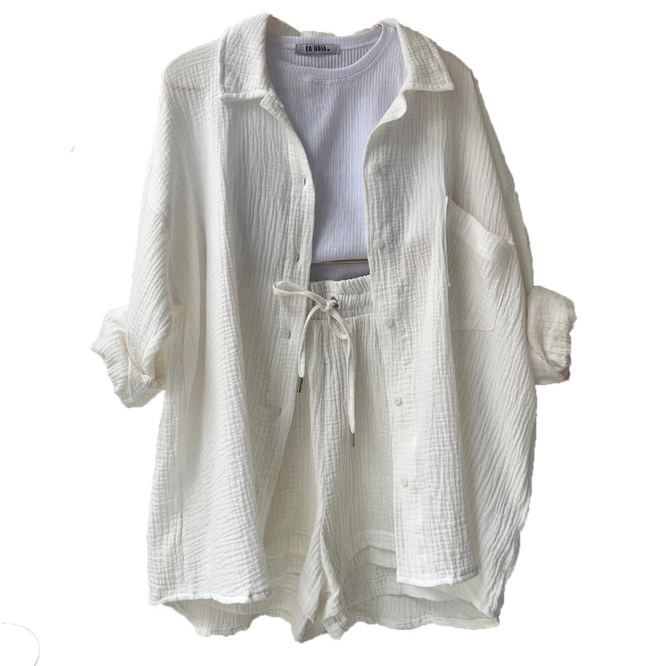 Chemise et Short Chambray