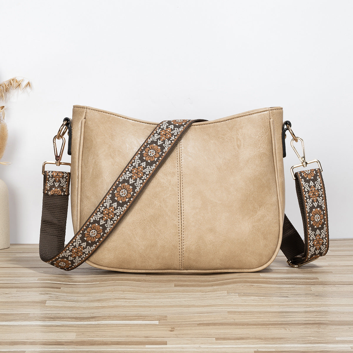 Sac à bandoulière rétro grande capacité