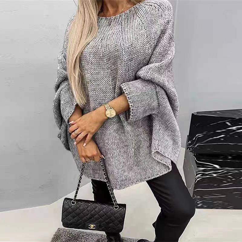 Pull Oversize Femme à Manches Chauve-Souris