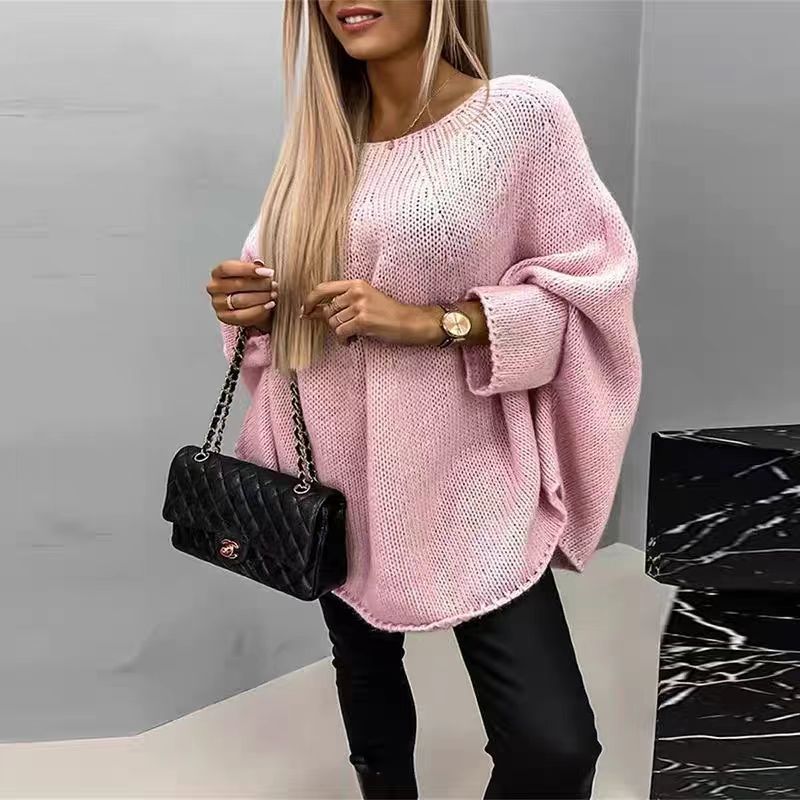 Pull Oversize Femme à Manches Chauve-Souris