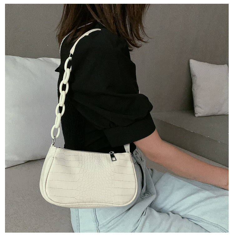 Sac Bandoulière Casual Bicolore