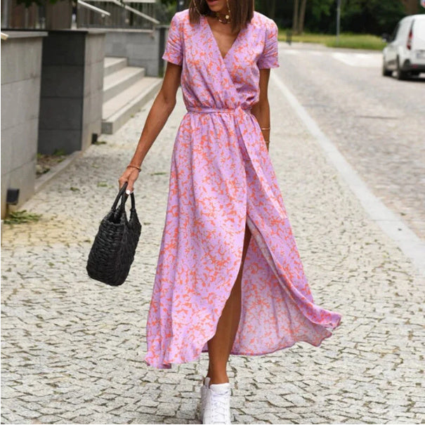 Éclat Floral - Robe Bohème Chic