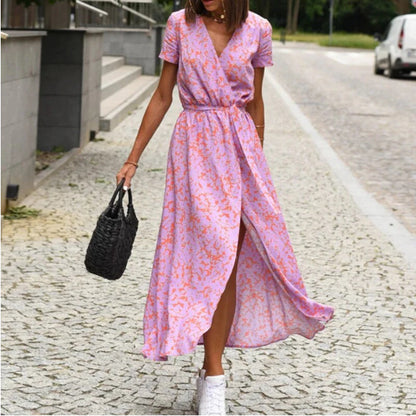 Éclat Floral - Robe Bohème Chic