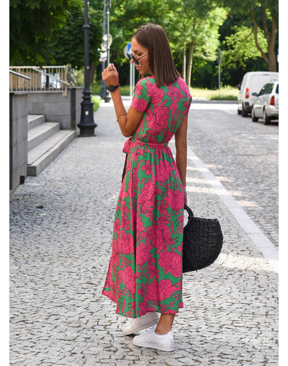 Éclat Floral - Robe Bohème Chic