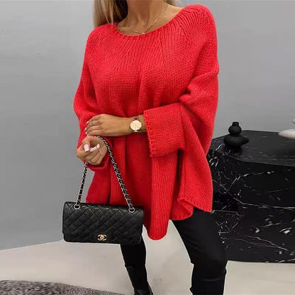 Pull Oversize Femme à Manches Chauve-Souris