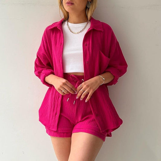 Chemise et Short Chambray