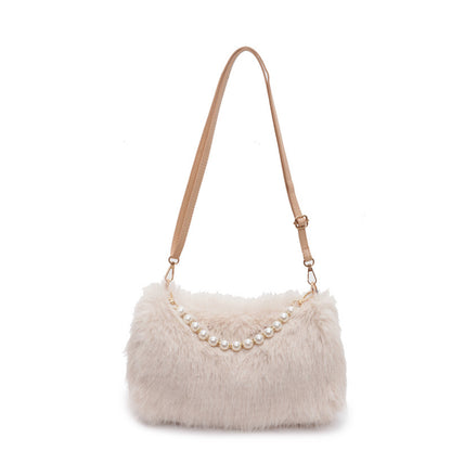 Sac Bandoulière Peluche Femme