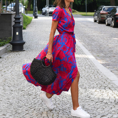 Éclat Floral - Robe Bohème Chic