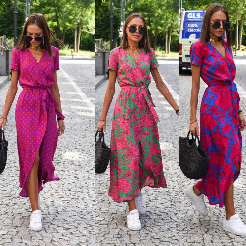 Éclat Floral - Robe Bohème Chic